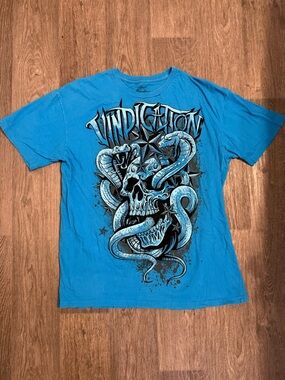 Vindication Graphic Skull & Snake Tee - Men